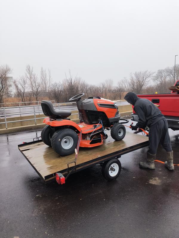 Bringing the Lawnmower Home from Runnings