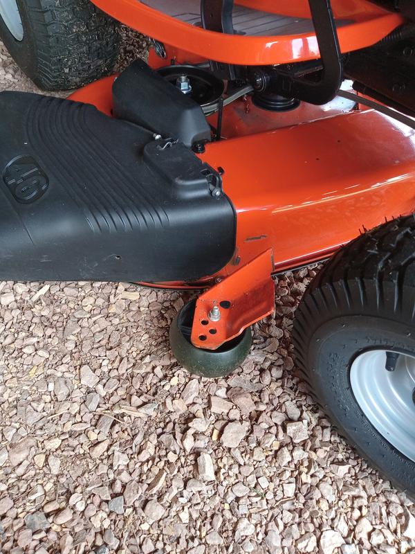 Husqvarna YTH22V46 46 in 22 HP V twin Gas Riding Lawn Mower in the