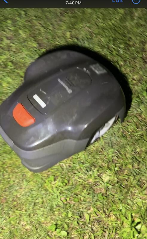 Mowing at night