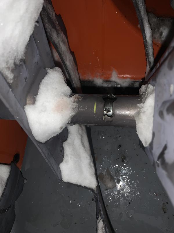 Shear bolt took out slice of auger