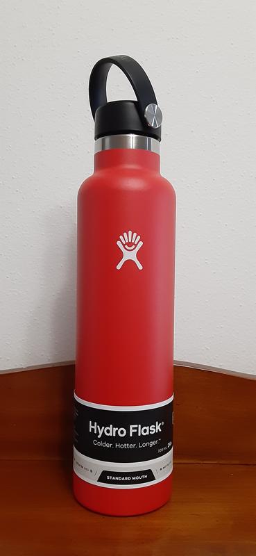 Hydro Flask Wide Mouth Water Bottle, Flex Cap 32 oz, Lava