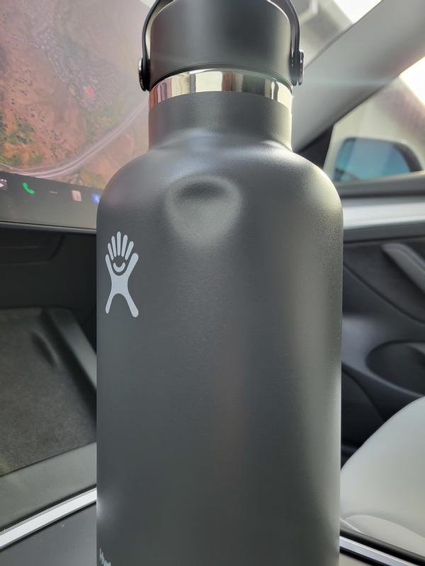 Hydro Flask 32 oz WIDE mouth WATER BOTTLE w FLEX Boot STRAW Lid CLOUD Cool  Grey