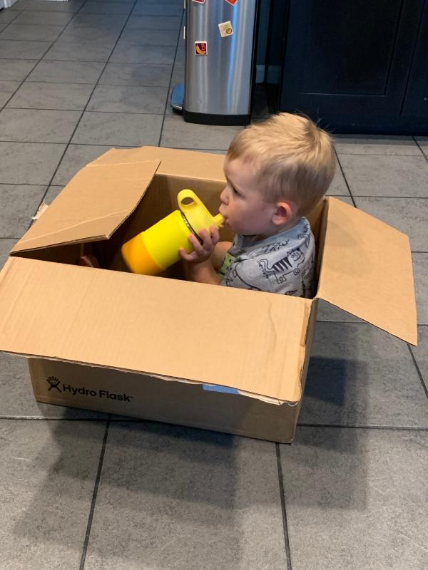 Even loves the box it came in!