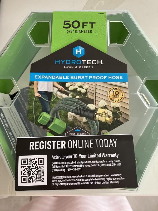 5/8 x 50' Expandable Burst Proof Hose - Green – HydroTech Hose