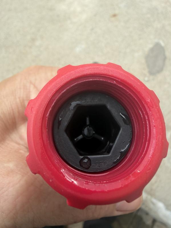 Look closely and you will see that the threads are not deep enough to keep it connected