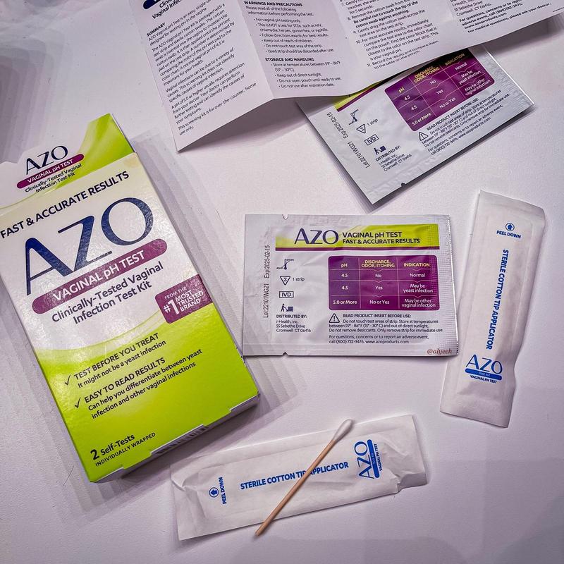 AZO Vaginal PH Test Kit, ClinicallyTested, Fast Accurate