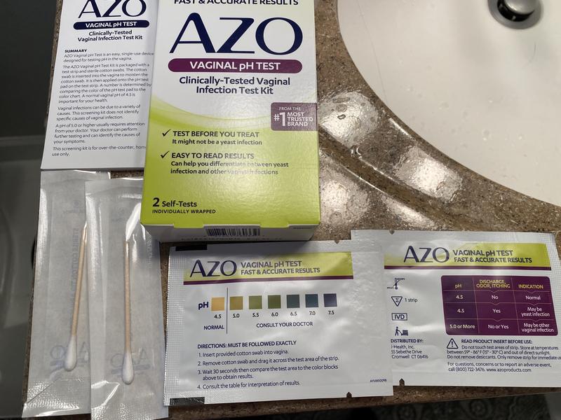 AZO Vaginal PH Test Kit, ClinicallyTested, Fast Accurate