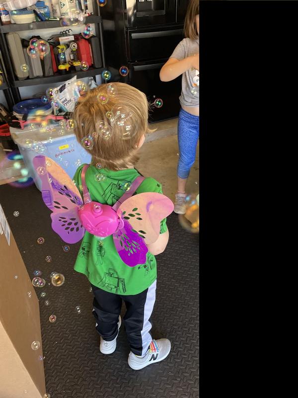 On a smaller child (he's 5T), the fit is ideal for comfort and for bubble production