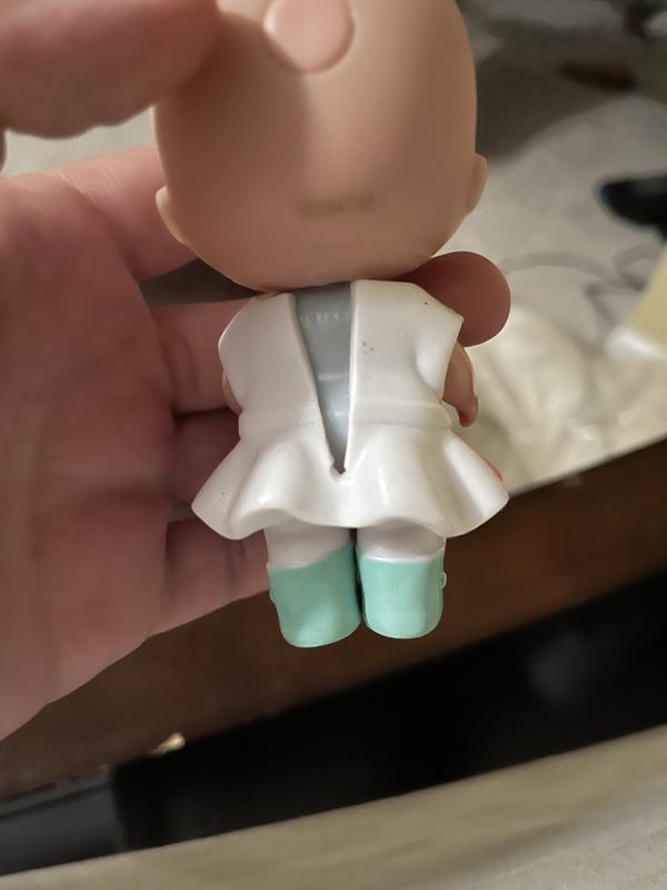 Dress in back with shoes attaches.