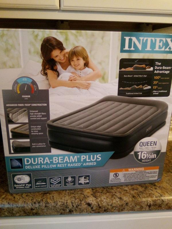 Intex deluxe raised clearance airbed