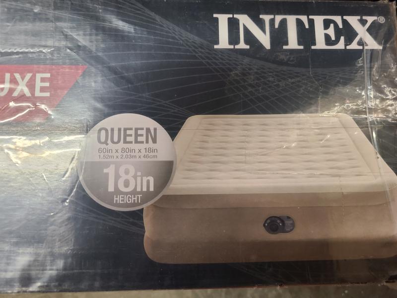 Intex queen hotsell premium pillow top