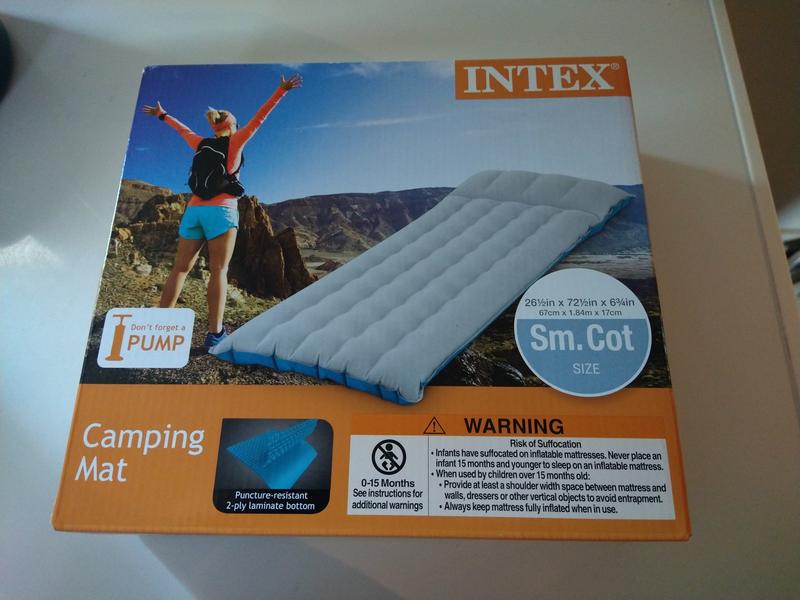 Intex cot size outlet camp mat