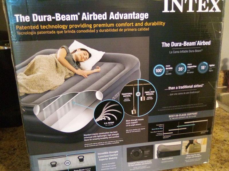 Intex dura beam outlet airbed advantage queen