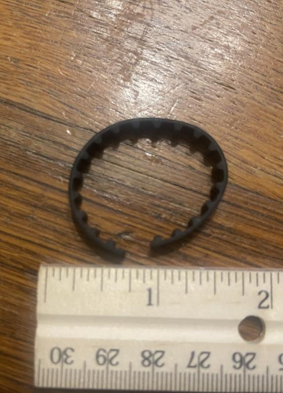 Broken Brush Roller Belt