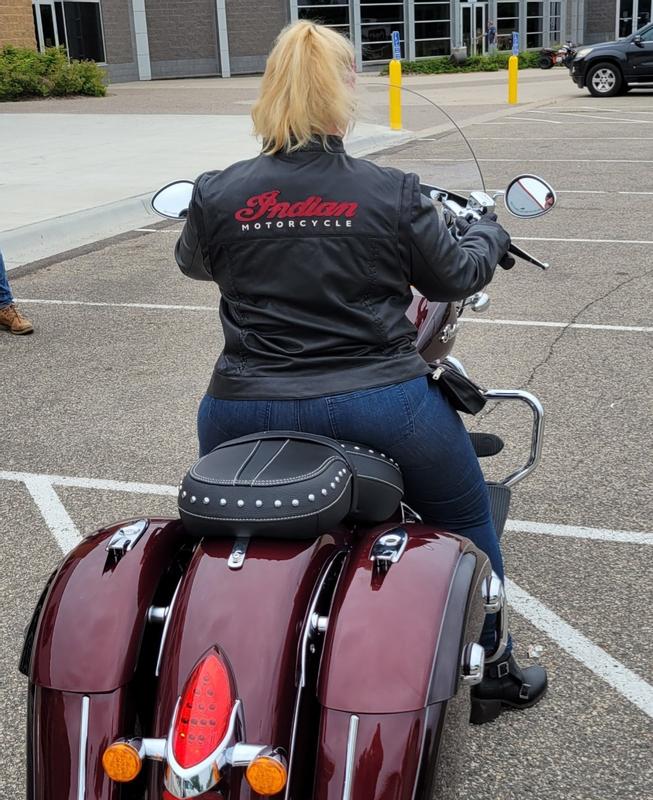 Women s Leather Charlotte Casual Jacket Black Indian Motorcycle