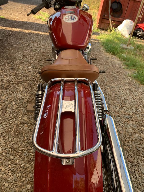 indian scout solo luggage rack