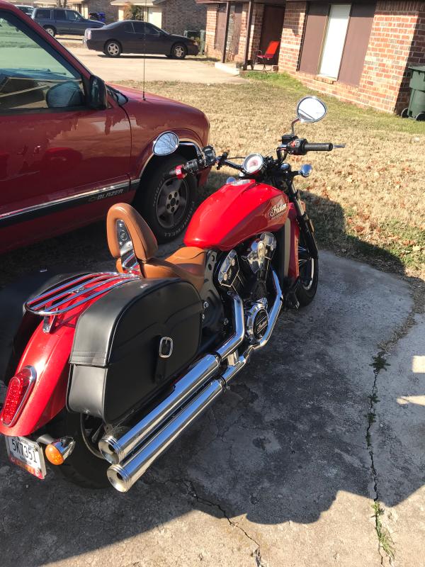 indian scout luggage