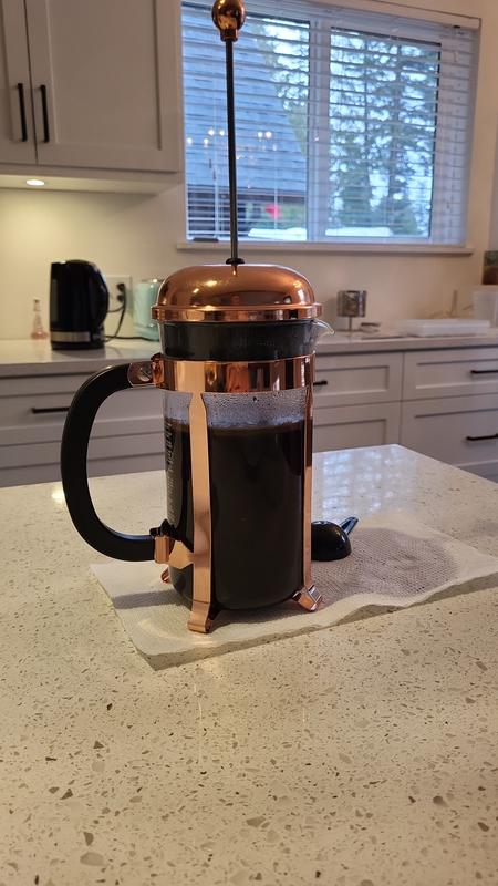 Copper french press outlet coffee maker