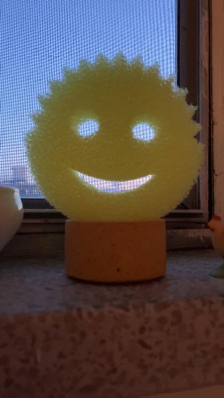 THE ORIGINAL Scrub Daddy Non-Scratch FlexTexture Dish Sponge YELLOW Smiley  Face 859547004008