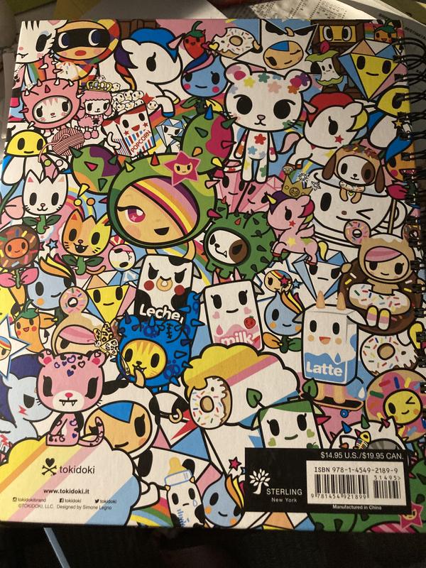 Tokidoki Sketchbook With Spiral Hardcover Blank Sketch Book, 9 X