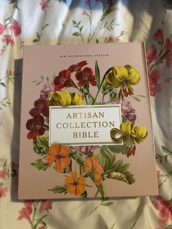 Niv, Artisan Collection Bible, Leathersoft, Blush Floral, Red