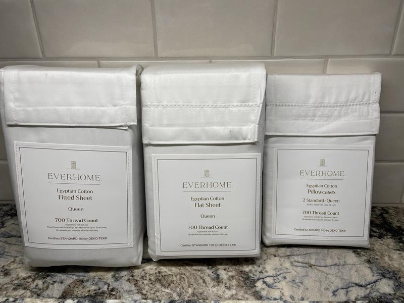 Everhome™ Egyptian Cotton 700ThreadCount Sheet Collection Bed Bath and Beyond Canada