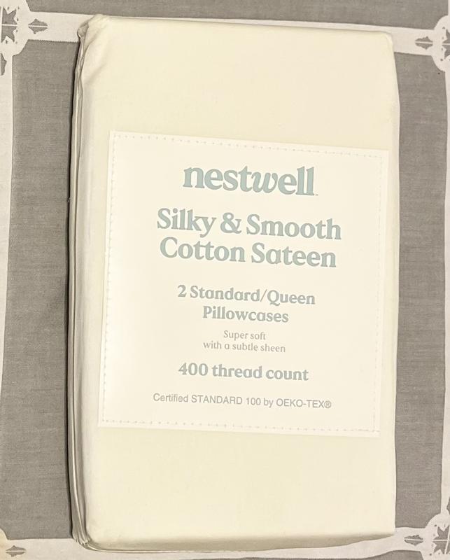 Nestwell™ Cotton Sateen 400ThreadCount Standard Pillowcases in Bright