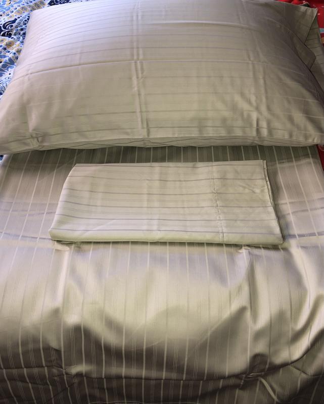 Nestwell™ Egyptian Cotton Sateen Striped 625ThreadCount Sheet Set