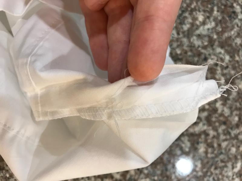 Inside seam not stitched properly