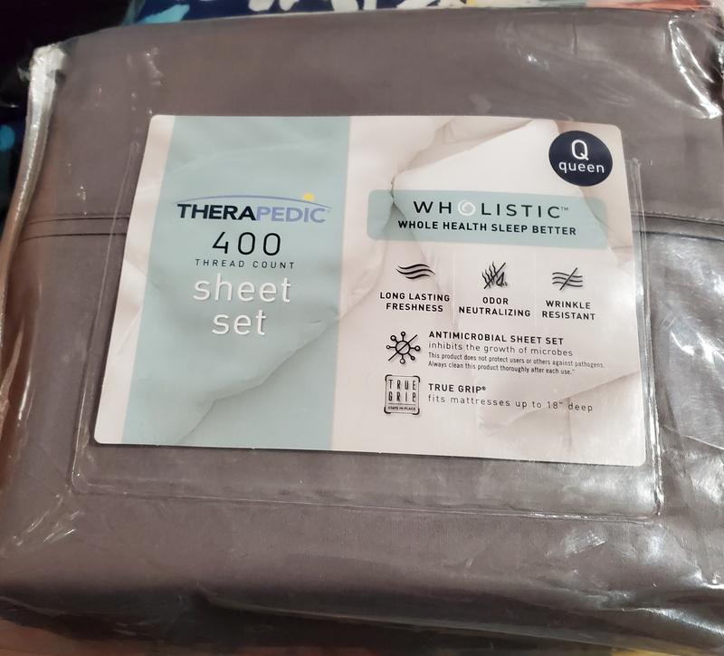 Therapedic® Wholistic™ 400ThreadCount Performance Sateen Sheet Set