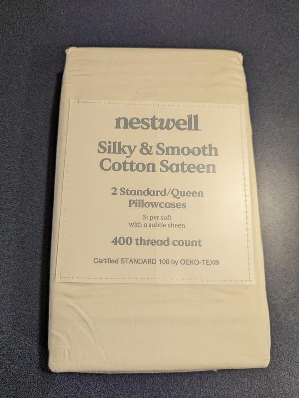 Nestwell™ Cotton Sateen 400ThreadCount Standard Pillowcases in Bright