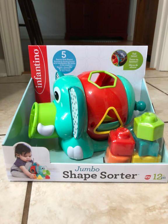 infantino elephant shape sorter