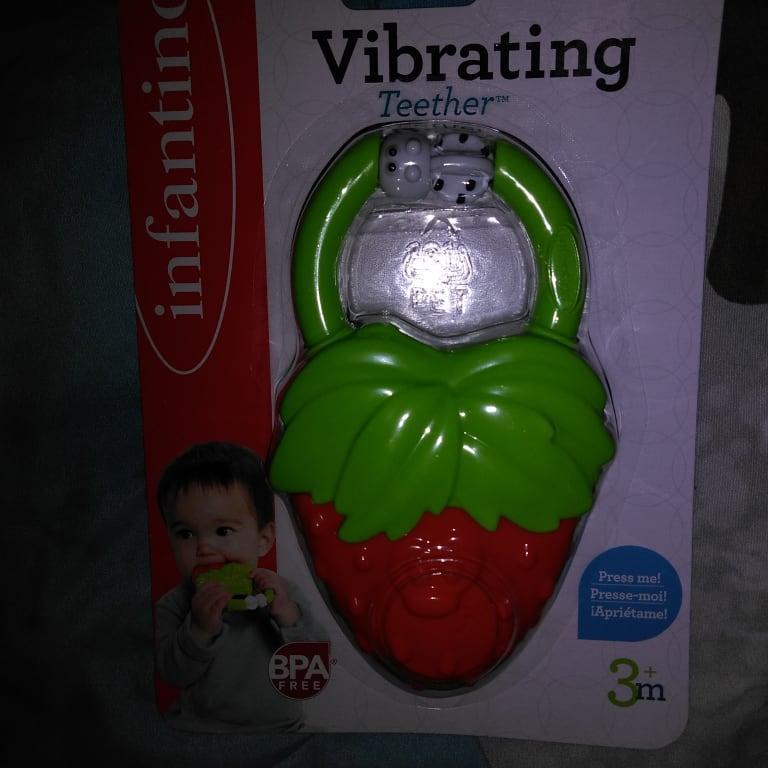 Vibrating teething toys hot sale for babies