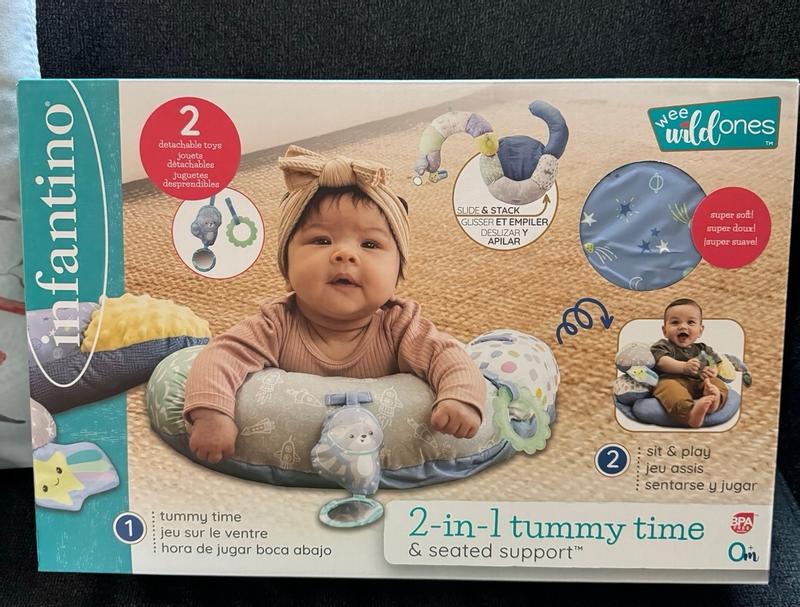 2-in-1 Tummy Time Seated Support – Infantino
