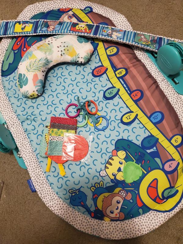 Infantino 3-in-1 Deluxe Magic Ach Sensoy Development Gym 3 Ways Play Dual Sided Magical Arch Captivating Overhead Visuals Plus Tummy Time Bolster M%2f448826934
