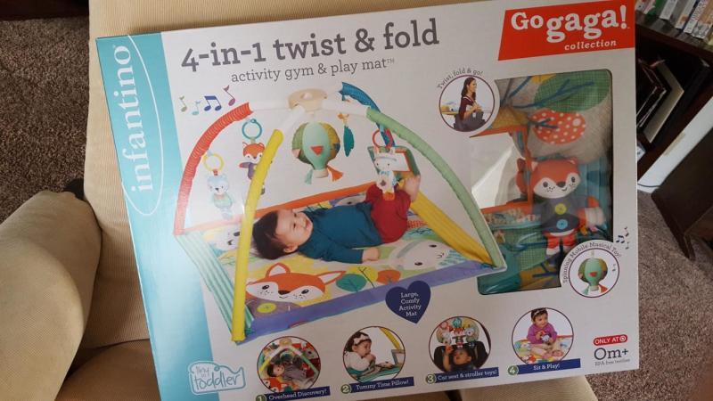 Infantino Twist & Fold Activity Gym Is Ideal for Travel and Small Spaces