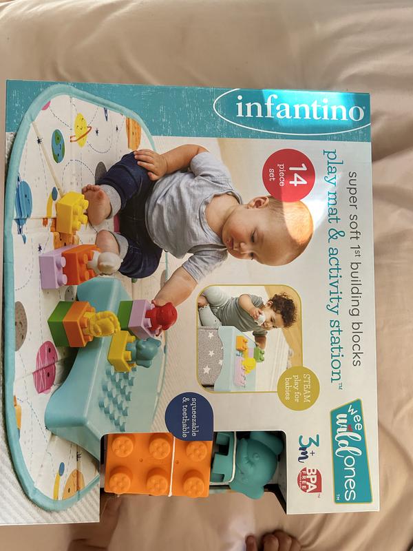 Super Soft 1st Building Blocks Play Mat & Activity Station – Infantino