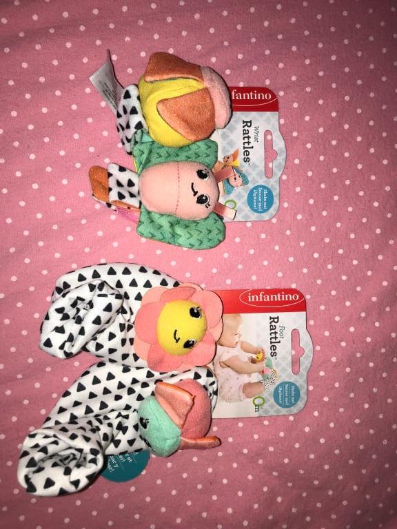 infantino foot rattles