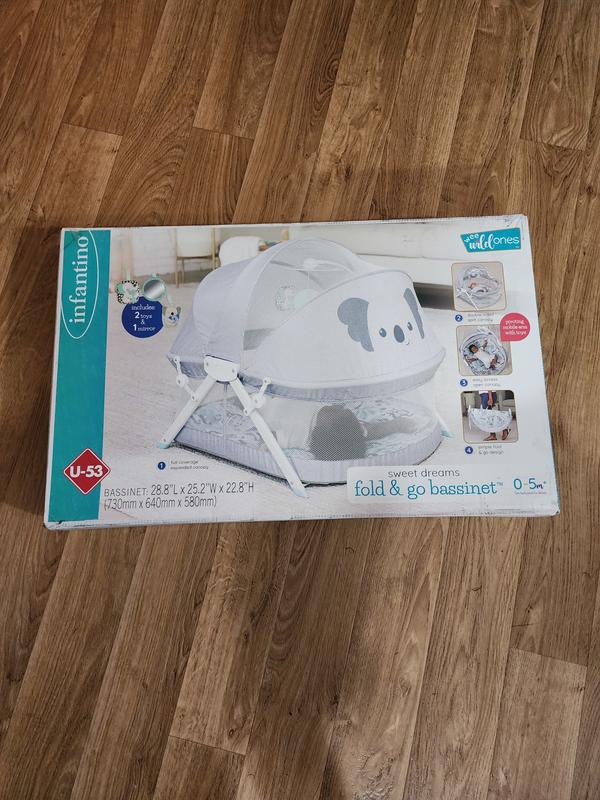 Sweet Dreams Fold Go Bassinet Infantino