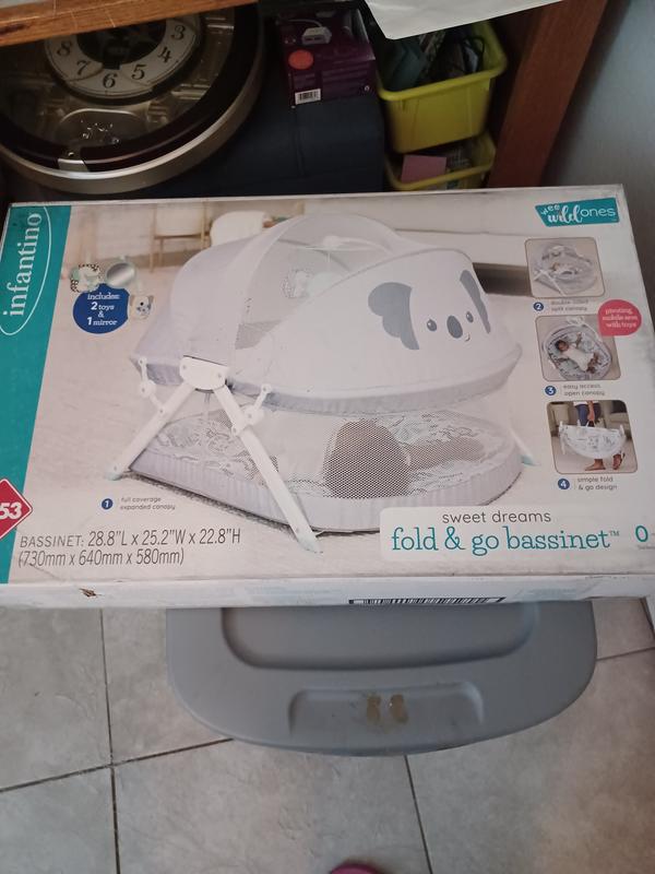 Sweet Dreams Fold Go Bassinet Infantino