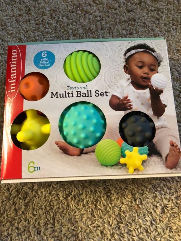 thumbnail image 2 of Textured Multi Ball Set - 6-Piece Sensory Balls For Kids, BPA Free Developmental Toys 2 of 9
