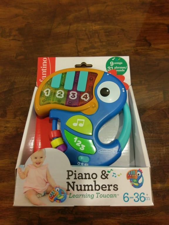 infantino piano & numbers learning toucan