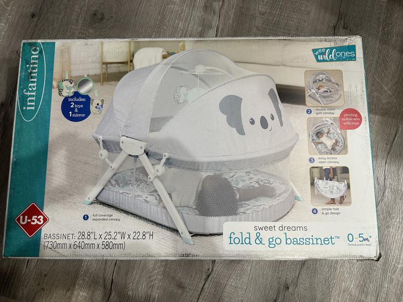 Sweet Dreams Fold Go Bassinet Infantino