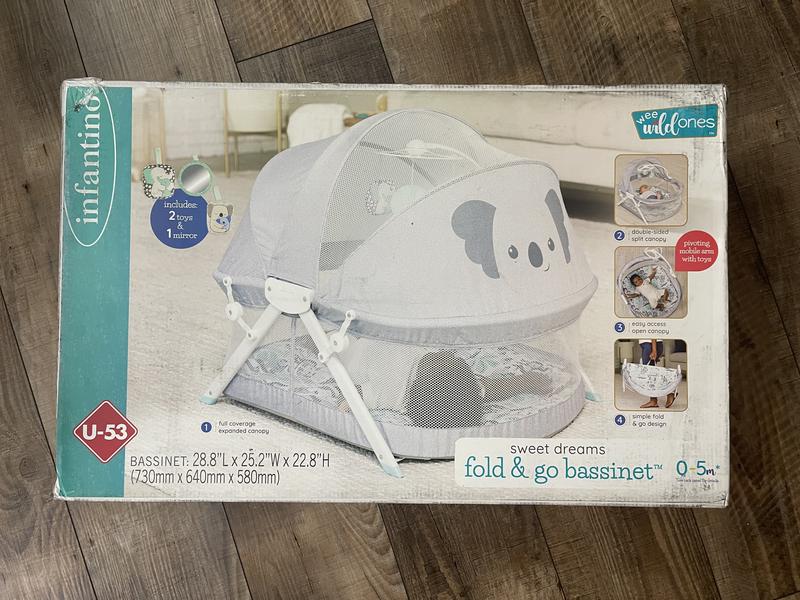 Fold and go store bassinet