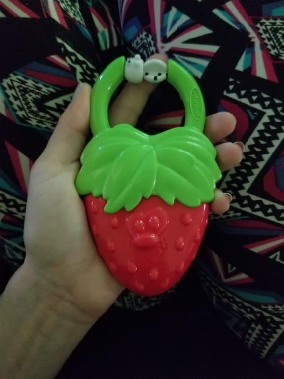 infantino strawberry teether