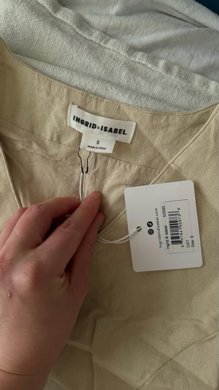 Customer photo for "Beautiful quality, comfortable linen fabric, and very soft against the skin."