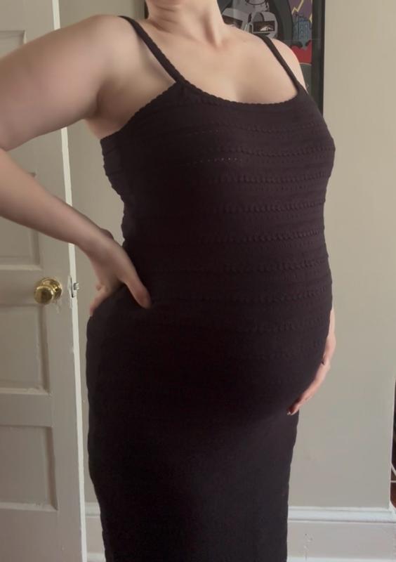 Customer photo for "Fashionable comfy maternity dress"