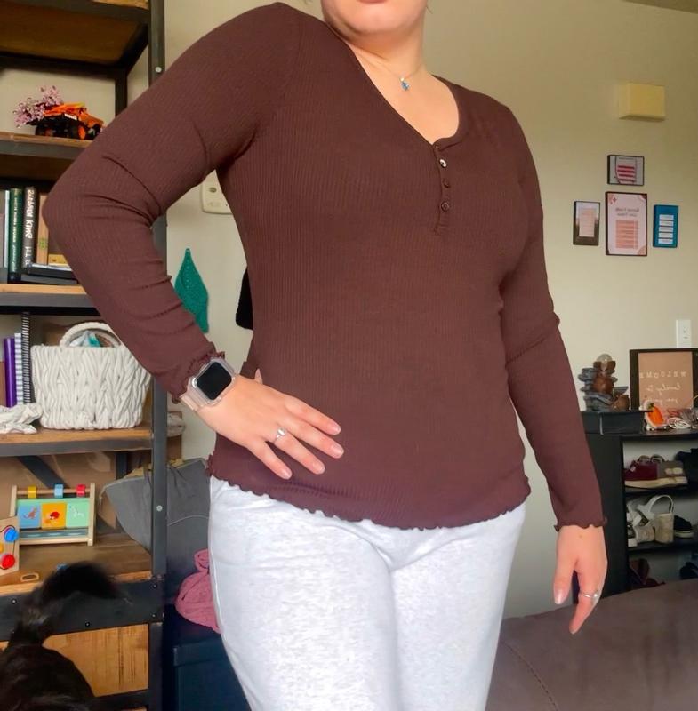 Customer photo for "The most comfortable shirt I’ve put on postpartum"