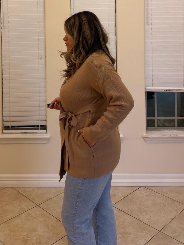 Customer photo for "Fall postpartum cardigan"