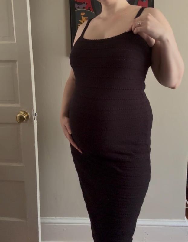 Customer photo for "Fashionable comfy maternity dress"